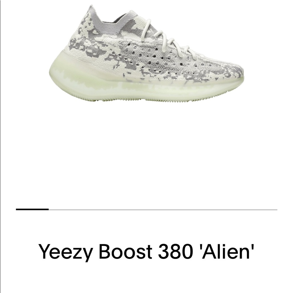 Yeezy Alien 10.5 NWT box authentication slip